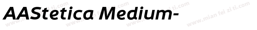 AAStetica Medium字体转换
